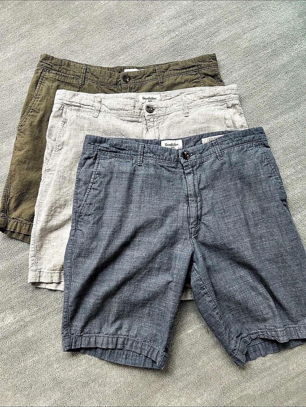 Goodfellow & Co Men's Linen Blend Flat Front Shorts